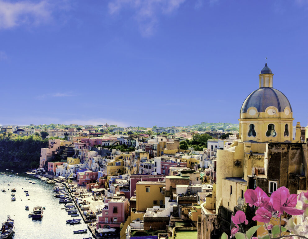 Aerial view of the city of Naples