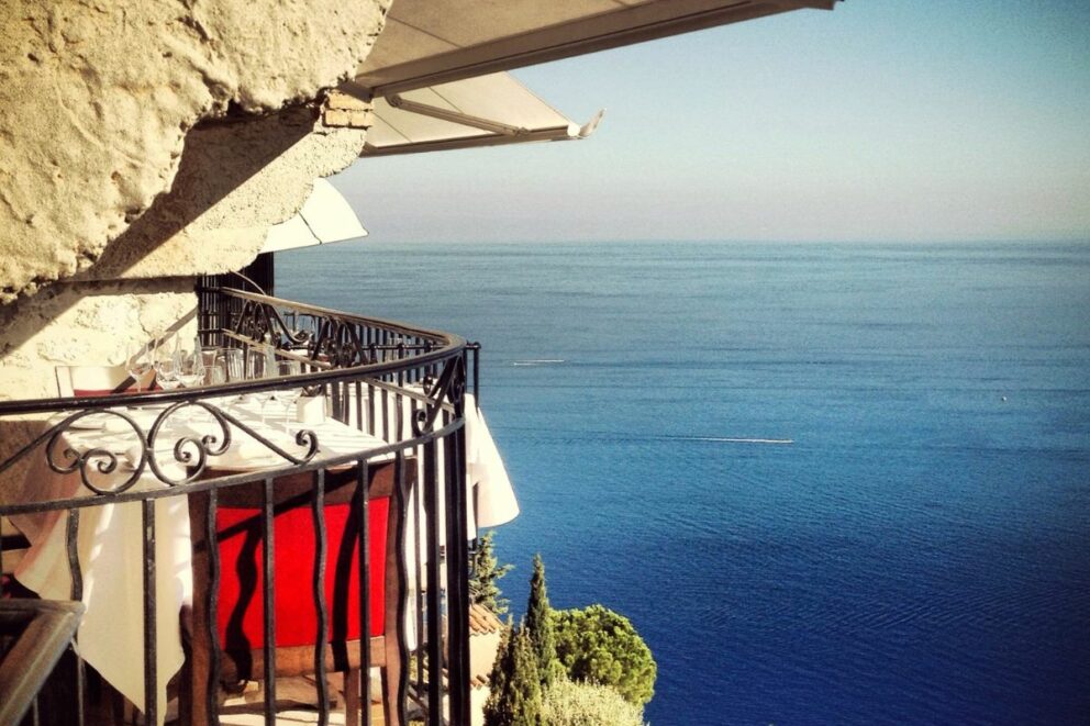 Luxury restaurant in Eze, France