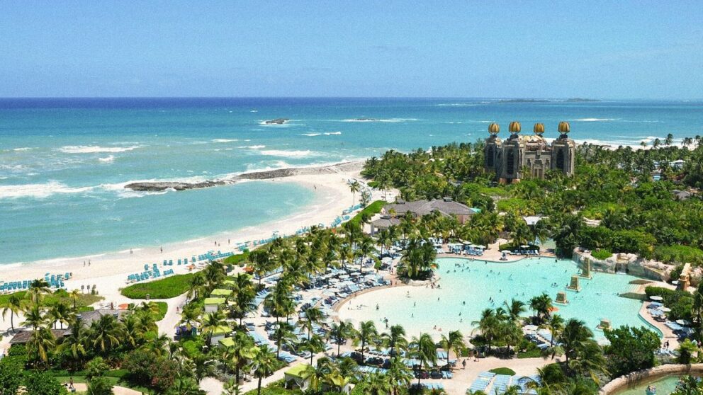 Luxury beachfront resort in Nassau, a popular starting point for Bahamas yacht charters