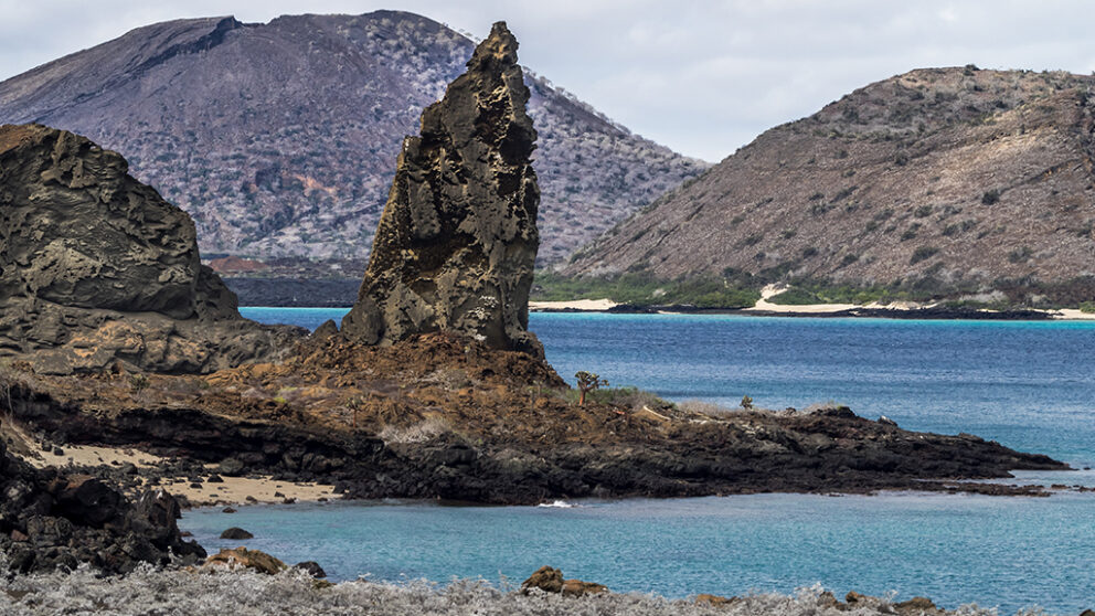 Volcanic rock formations on Bartolomé Island