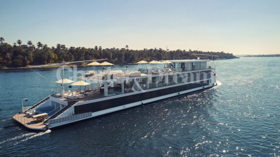 Arax Yacht Nile Egypt, aerea view