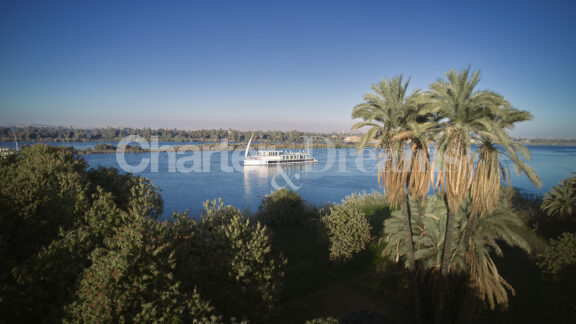 Arax Yacht Nile Egypt, aerea view